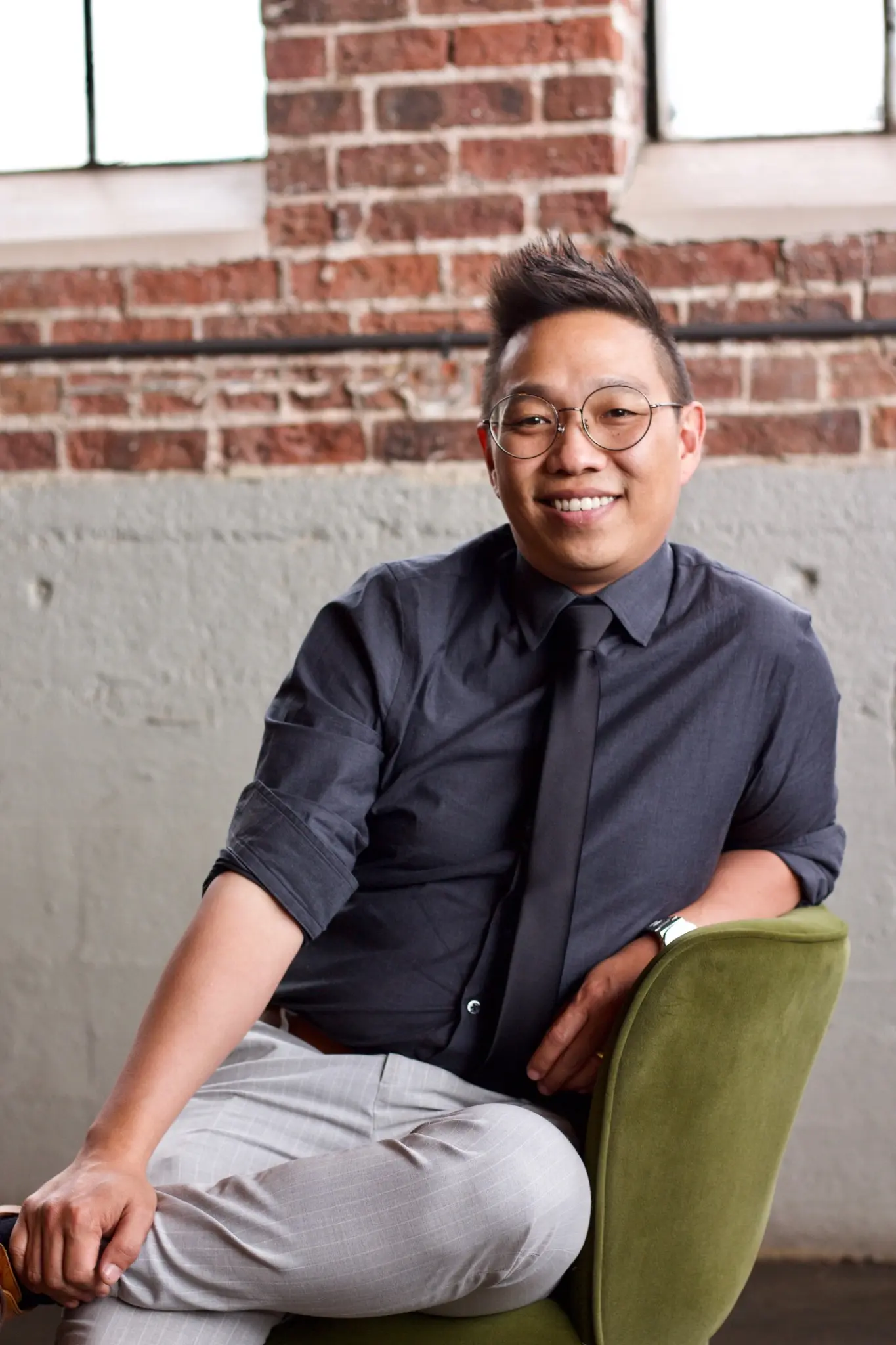 Robert An at his desk